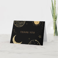Chá de fraldas Black Dourado Galaxy Moon Star Boy