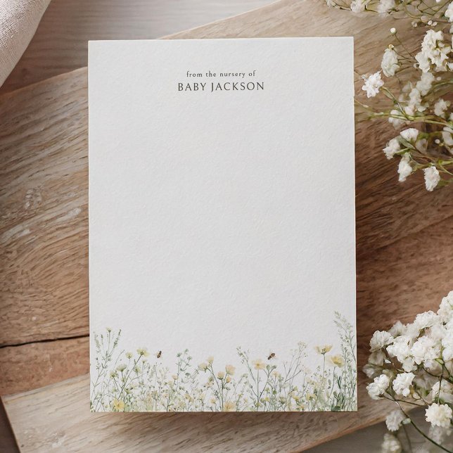 Cartão De Agradecimento Chá de fraldas de abelha selvagem (Criador carregado)