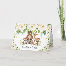 Chá de fraldas De Animais Da Floresta Floral De Iv