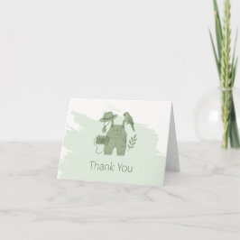 Cartão De Agradecimento Chá de fraldas de Aventura do Little Explorer
