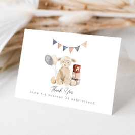 Cartão De Agradecimento Chá de fraldas de Brinquedo de Lamb Aquecedor