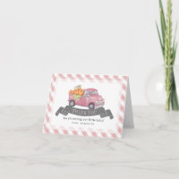 Chá de fraldas de Garota Gingham, Pumpkin Rosa
