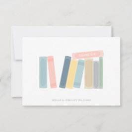 Cartão De Agradecimento Chá de fraldas de Livro Obrigado