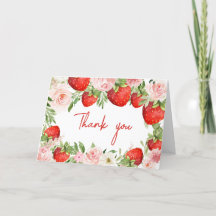 Chá de fraldas de morango