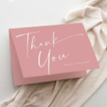 Cartão De Agradecimento Chá de fraldas de Script Elegante Moderno<br><div class="desc">Cartões de agradecimentos de Chá de fraldas Elegante moderno. Clique no botão personalizar para personalizar este design com seus detalhes. Para alterar as cores e fontes de fundo, clique no botão editar este design para mais opções. Esta é parte de uma coleção de chás de fraldas maior. Veja abaixo mais...</div>