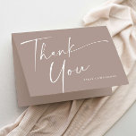 Cartão De Agradecimento Chá de fraldas de Script Elegante Moderno<br><div class="desc">Cartões de agradecimentos de Chá de fraldas Elegante moderno. Clique no botão personalizar para personalizar este design com seus detalhes. Para alterar as cores e fontes de fundo, clique no botão editar este design para mais opções. Esta é parte de uma coleção de chás de fraldas maior. Veja abaixo mais...</div>