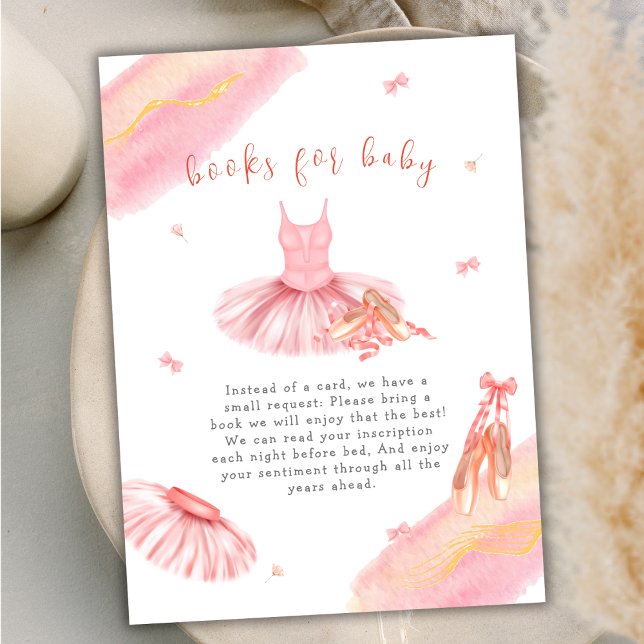 Cartão De Agradecimento Chá de fraldas de Sinal de Boas-vindas Elegante Ro (Pink Elegant Ballerina Welcome Sign Baby Shower Thank You Card)