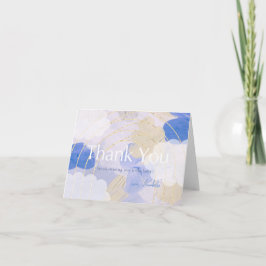 Cartão De Agradecimento Chá de fraldas de Traço do Pincel de Pintor de Gou