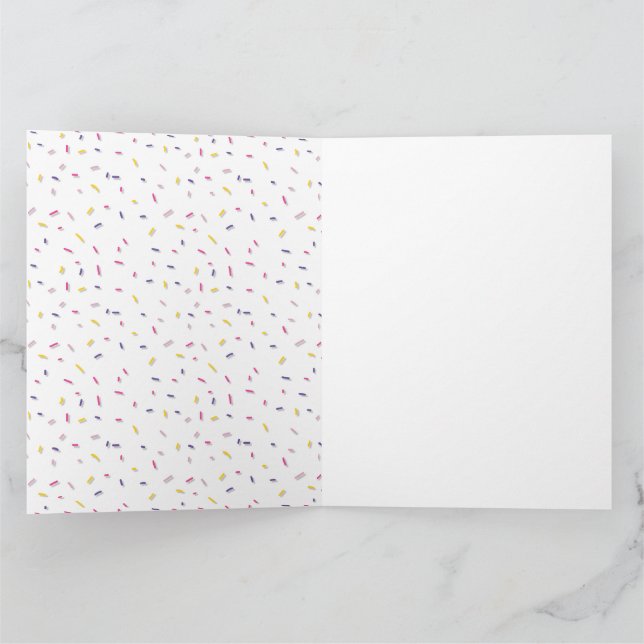 Cartão De Agradecimento chá de fraldas doce (Interior)