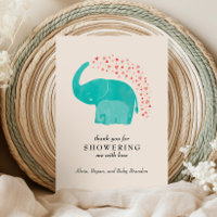 Chá de fraldas Elefante Mãe e Vitelo Personalizado