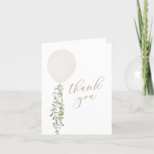 Chá de fraldas Eucalyptus Balão Branco