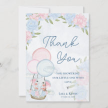 Chá de fraldas Floral Cor-de-Rosa dos Balões de El