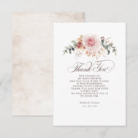 Chá de fraldas Floral Terthy Shades Obrigado