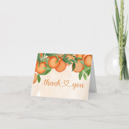 Cartão De Agradecimento Chá de fraldas Neutro de Foto Pequeno Cutie