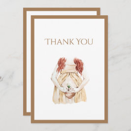 Cartão De Agradecimento Chá de fraldas para Mamãe