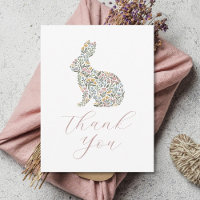 Chá de fraldas Simples Elegante de Rabbit de Flor 