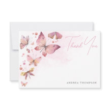 Chá de Noiva Borboletas Rosa Moderno