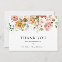 Chá de Noiva Floral Vintage Obrigado