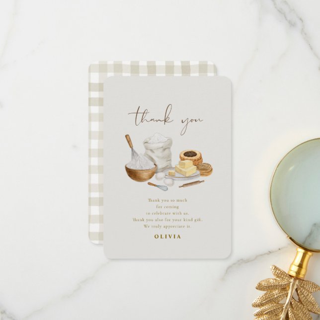 Cartão De Agradecimento Chá de noiva para ser levada em breve (Frente/Verso In Situ)