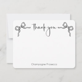 Cartão De Agradecimento Chá de Noiva Script Moderno Está Prestes a Casar