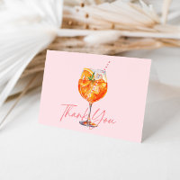 Chá de Noiva Watercolor Blush Pink Aperol Spritz