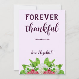 Cartão De Agradecimento Chá de panela Dahlia