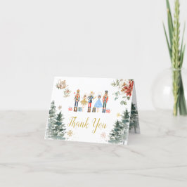 Cartão De Agradecimento Chá de panela de Nozes de Natal, Tea Dobrado