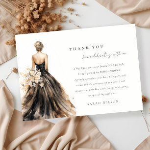 Cartão De Agradecimento Chá de panela de Palhaço de Casamento de Cobra Neg