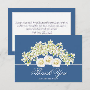 Cartão de Agradecimento Chá de Panela de Rosas Bra