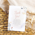 Cartão De Agradecimento Chá de panela Floral Boho Minimalista Brushbraste<br><div class="desc">Um cartões de agradecimentos minimalista que combina com a nossa coleção de Chás de panela Minimalista de Brushaft de Boho Moderno. Este design apresenta uma camada de pincelada de aquarela, arranjos florais elegantes, poças de ouro falsas, belas letras de script e uma mensagem de obrigado personalizada e sincera para você...</div>