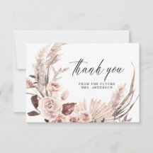 Chá de panela Floral Elegante Pampas Grass Boho