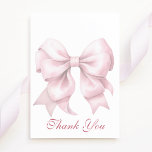 Cartão De Agradecimento Chá de panela rosa personalizado<br><div class="desc">Mostre sua gratidão com elegância usando o Cartões de agradecimentos de Chá de panela rosa personalizado. Esta carta encantadora apresenta um design cor-de-rosa delicado, fazer que seja a escolha ideal para expressar apreciação após um chá de panela, um brunch ou mesmo um chá de fraldas. A estética sofisticada do cartão...</div>