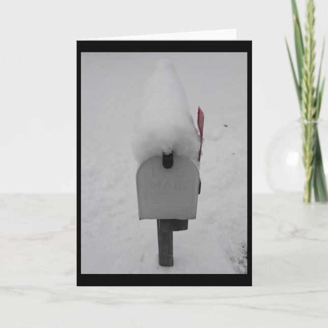 Cartão De Agradecimento Chamada de Correio (Frente)