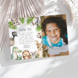 Cartão De Agradecimento Chamando Todos os Animados da Festa | Festa de Ani