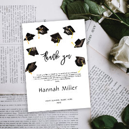 Cartão De Agradecimento Chapéus Felizes da Festa de Formatura