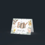 Cartão De Agradecimento Chás de fraldas Rustic Greenery Farm<br><div class="desc">c) Paperie fina somerset</div>