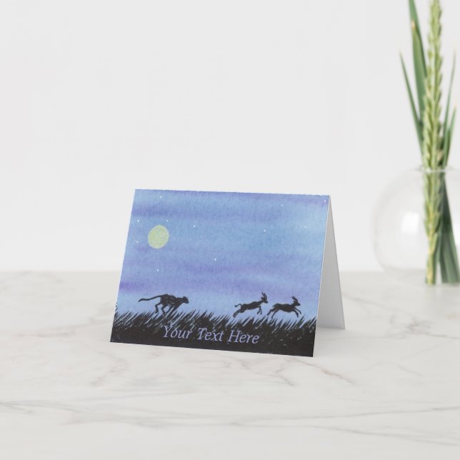 Cartão De Agradecimento Cheetah (Frente)