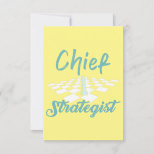 Cartão De Agradecimento Chefe de Xadrez Estratégico   Eu Sempre Ganho Este