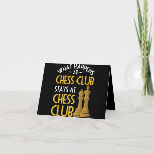 Cartão De Agradecimento Chess Lover  O Que Acontece No Humor Do Chess Club