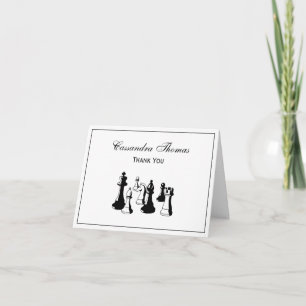 Cartão De Agradecimento Chess Pieds Vintage Art nº 2
