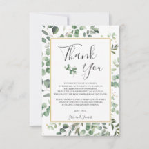 Chic Eucalyptus Greenery Casamento Dourado de Retâ