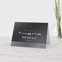 Chic Modern Business Black Silver