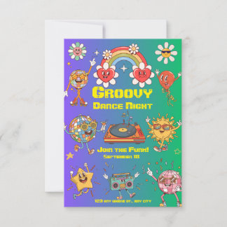 Cartão De Agradecimento Chic Party Invitation – Stylish Celebration Event