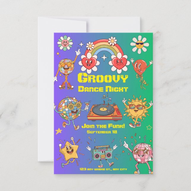 Cartão De Agradecimento Chic Party Invitation – Stylish Celebration Event  (Frente)