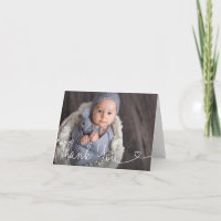 Chic Simple Heart script Baby Boy chuveiro