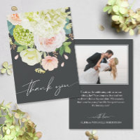 Chic Watercolor Florals Foto de Casamento