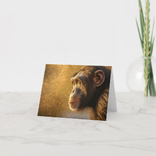 Cartão De Agradecimento Chimpanzé por natureza