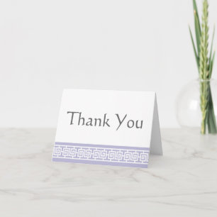 Cartão De Agradecimento Chinese Elegance in Lavender Thank You Card