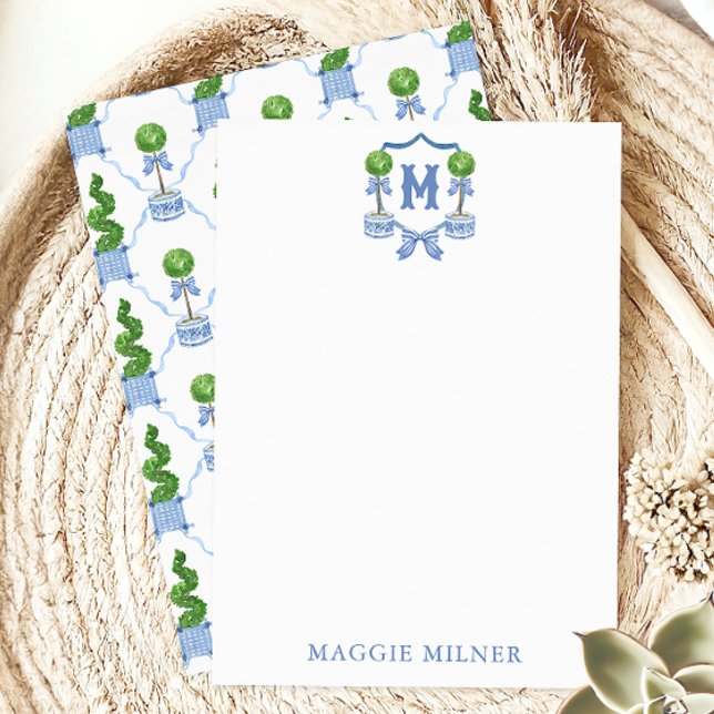 Cartão De Agradecimento Chinoiserie Arco de Aquarela Topirocário Monograma (Criador carregado)