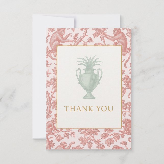 Cartão De Agradecimento Chinoiserie Card (Frente)